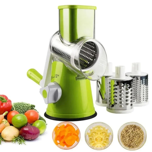 Rotary  vegetable slicer & shredder - Multifunction kitchen Gadget