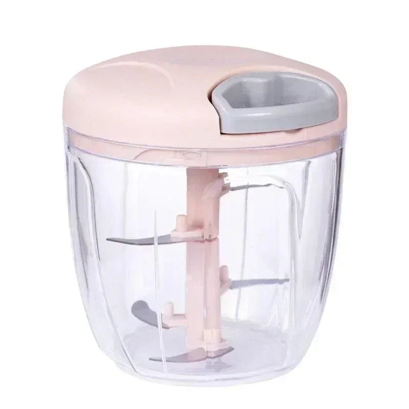 Manual Vegetable Chopper - Hand Pull Food Processor For Quick & Easy Cutting