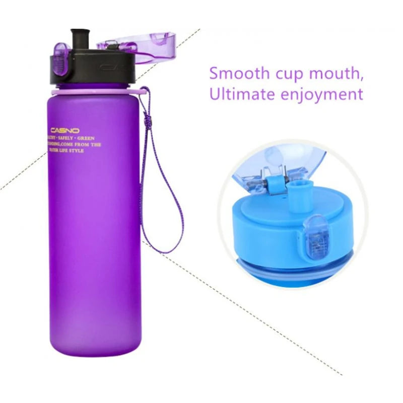 New 9 Colors BPA Free Leak Proof Sports Water Bottle High Quality Tour Hiking Portable My Favorite Drink Bottles Cup 560/400ml