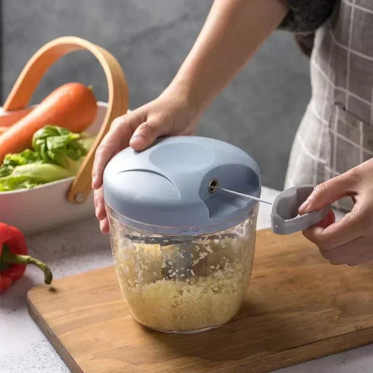 Manual Vegetable Chopper - Hand Pull Food Processor For Quick & Easy Cutting