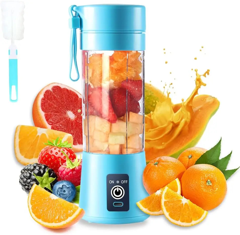 Portable USB Elevtric Juicer Blender - Rechargeable Smoothie & Juice Maker 380ml